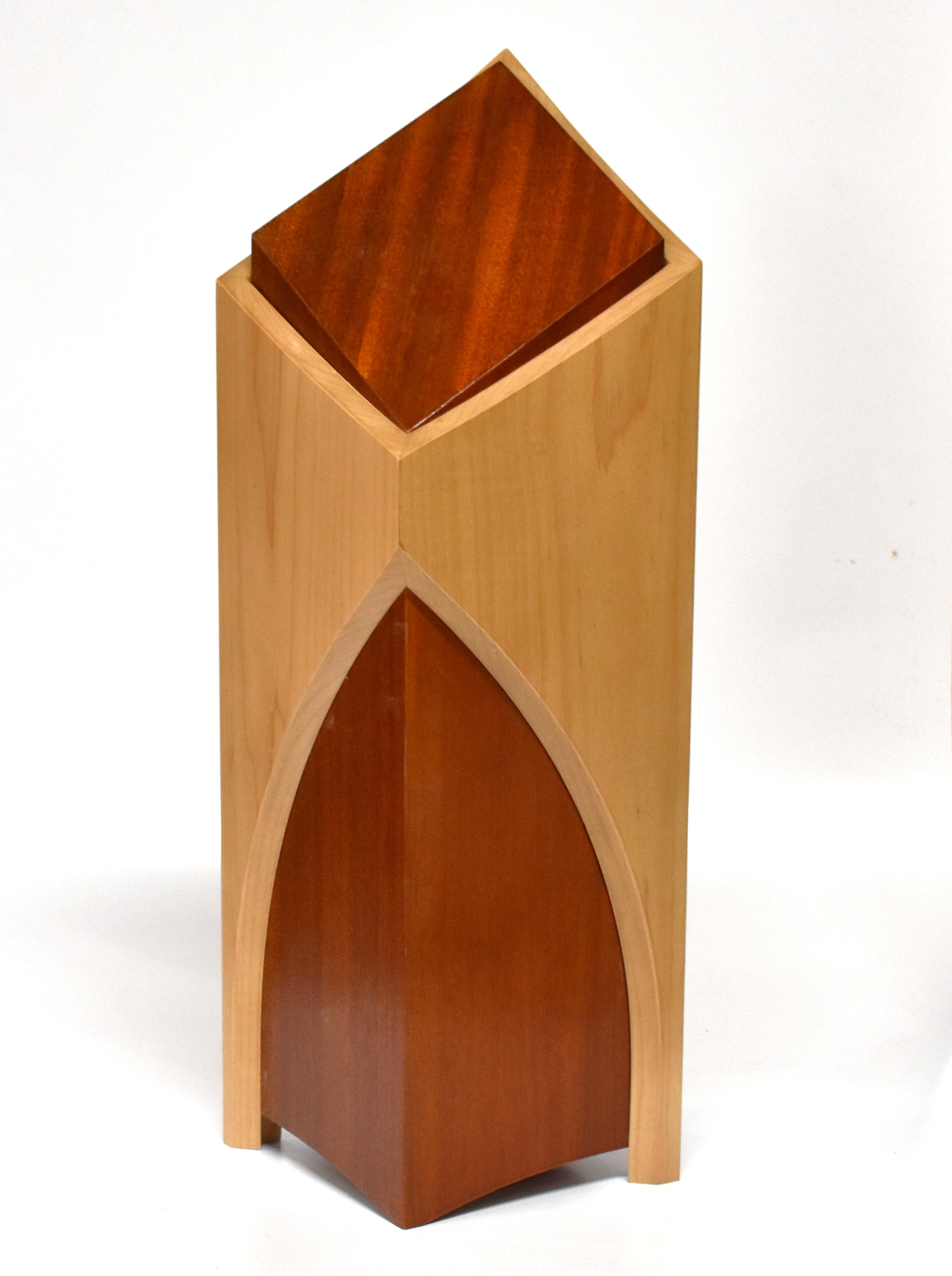Cathedral:  Boardroom Mahogany wrapped with Hard Maple