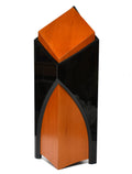 Cathedral: Vintage Cherry wrapped with Black Gloss Acrylic