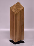 Monument: Reconstituted Zebra on Black Acrylic base