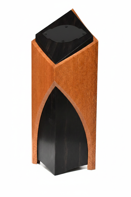 Cathedral Ebonized Alder - black anodized plaque